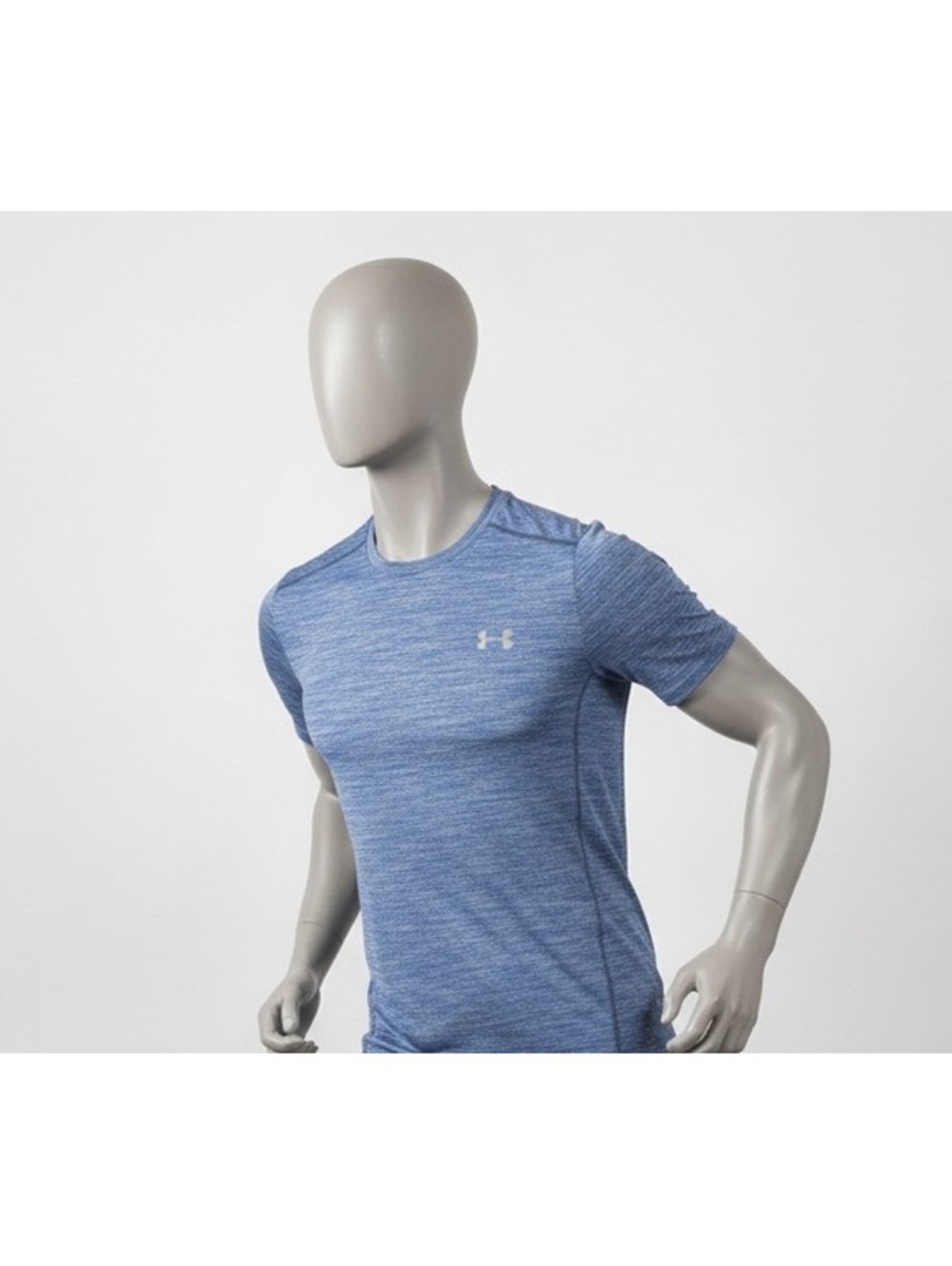 Under Armour Threadborne Heatgear Fitted Blue Athletic T-Shirt Medium